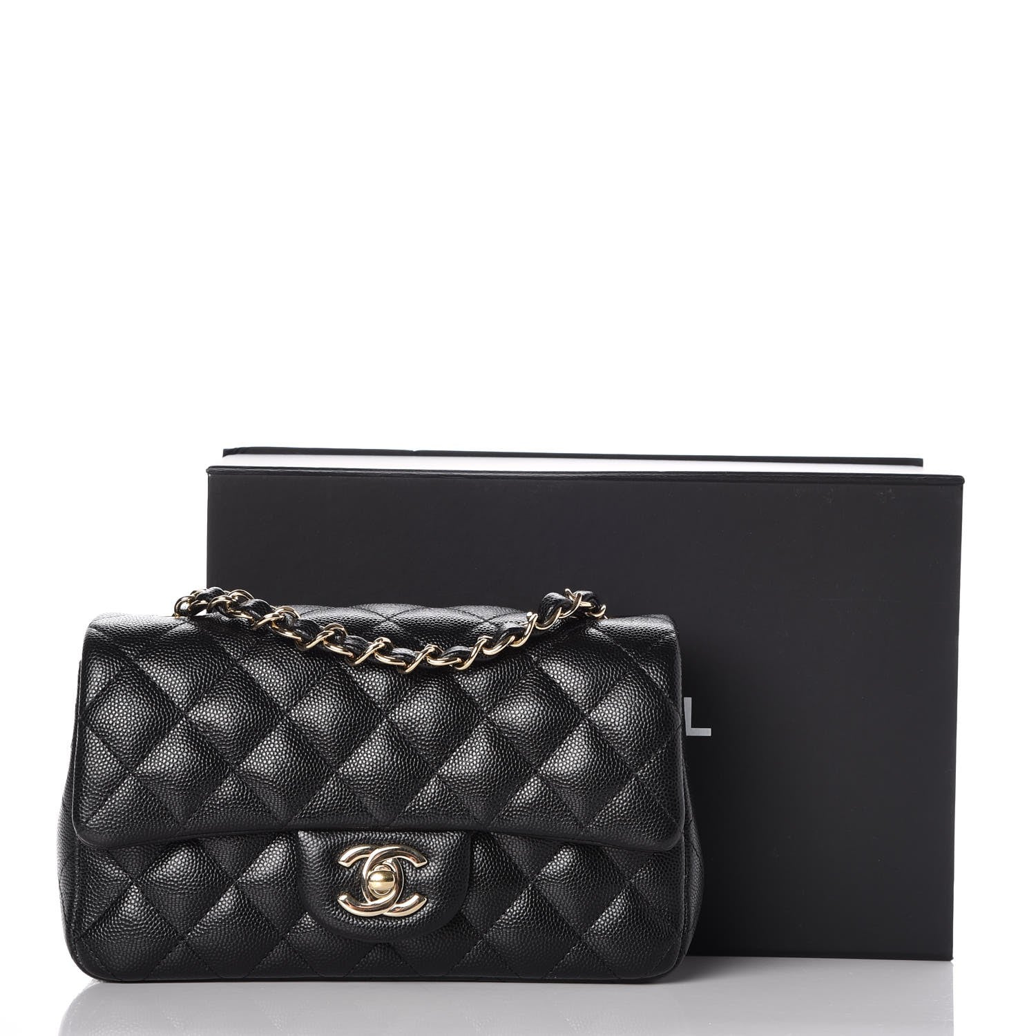 Chanel Caviar Quilted Mini Rectangular Flap Black 8 of 8