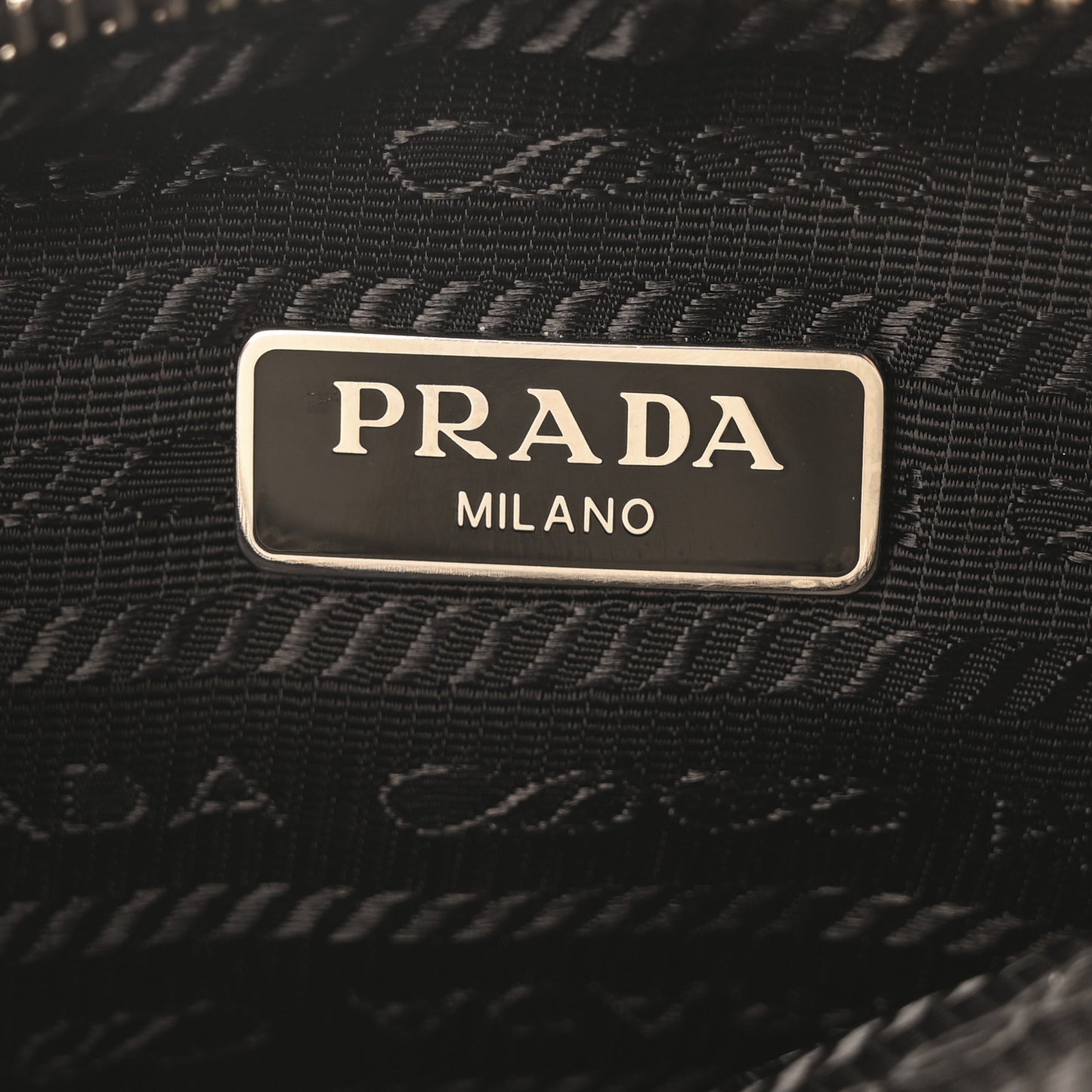 Tessuto Nylon Saffiano Mini Re-Edition 2005 Bag Black