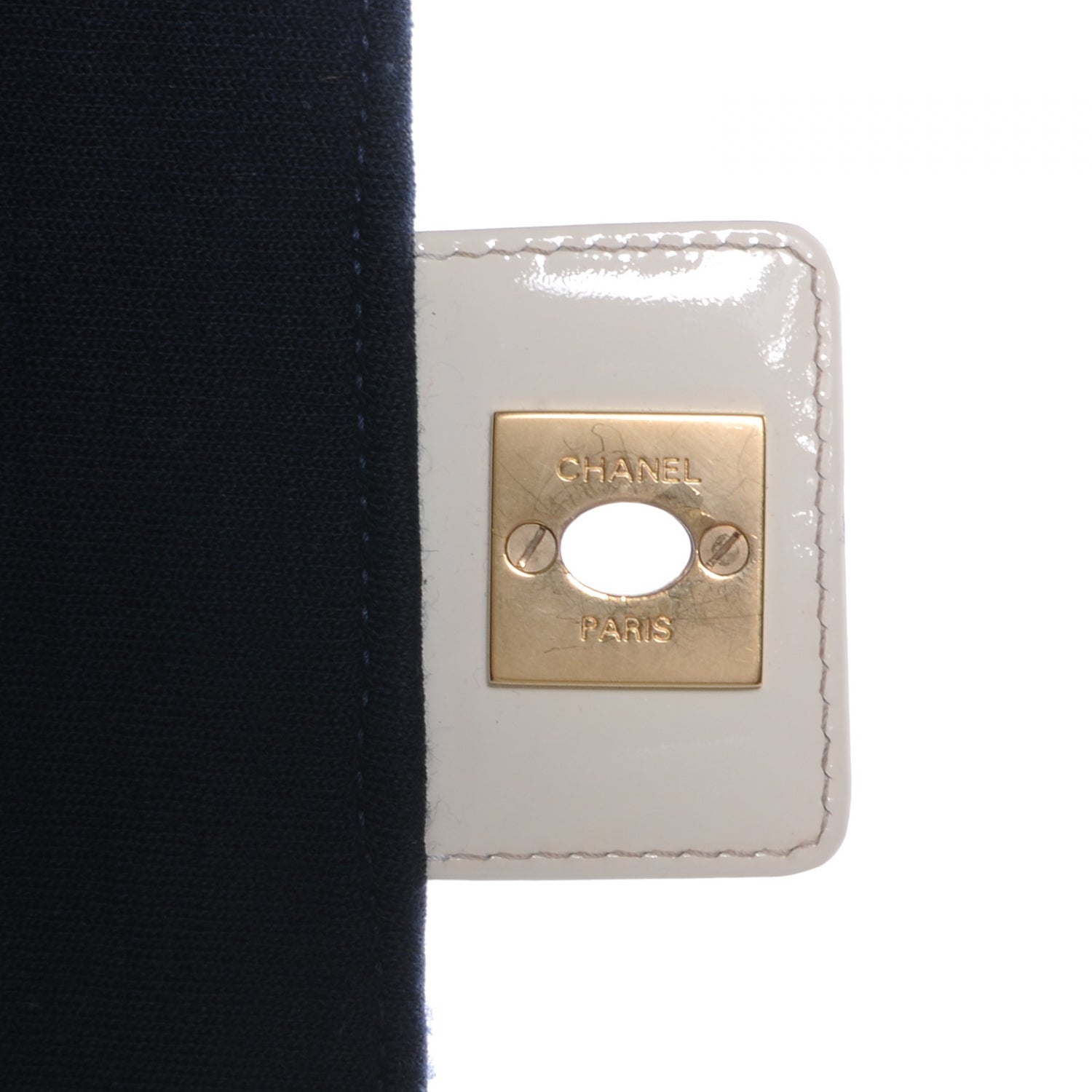 Chanel Patent Jersey Quilted Small Flap Navy Blue 6 of 9