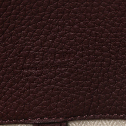 The Row Matte Grained Calfskin Soft Margaux 15 Burgundy 6 of 9