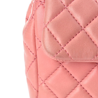 Chanel Lambskin East West Valentine Charms Flap Pink 19 of 25