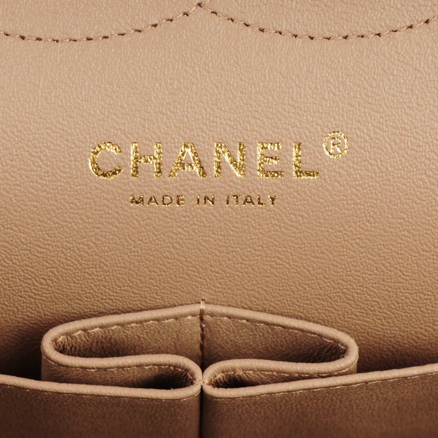 Chanel Lambskin Quilted Jumbo Double Flap Beige 7 of 8