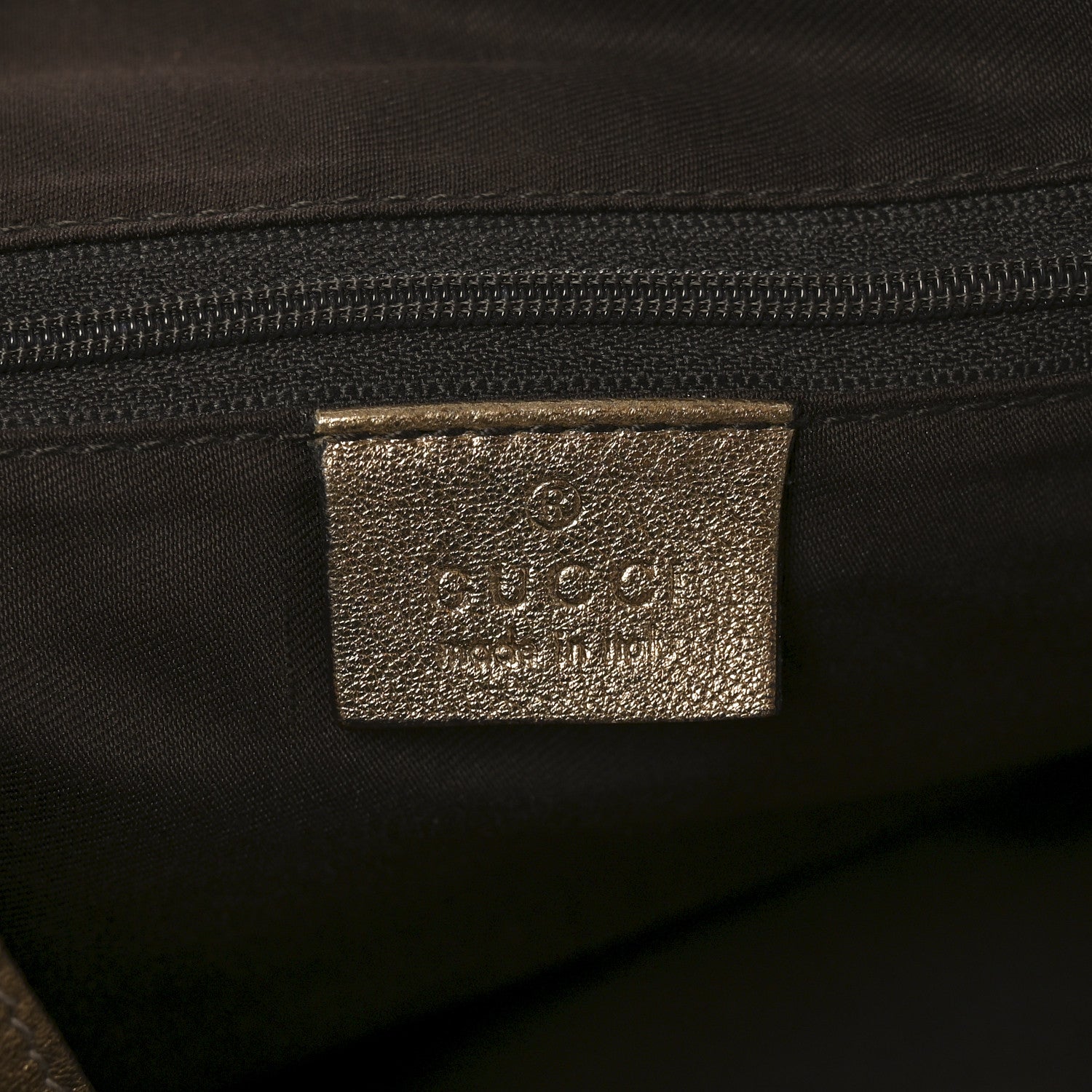 Gucci Satin Monogram Medium Abbey Shoulder Bag Bronze 6 of 10