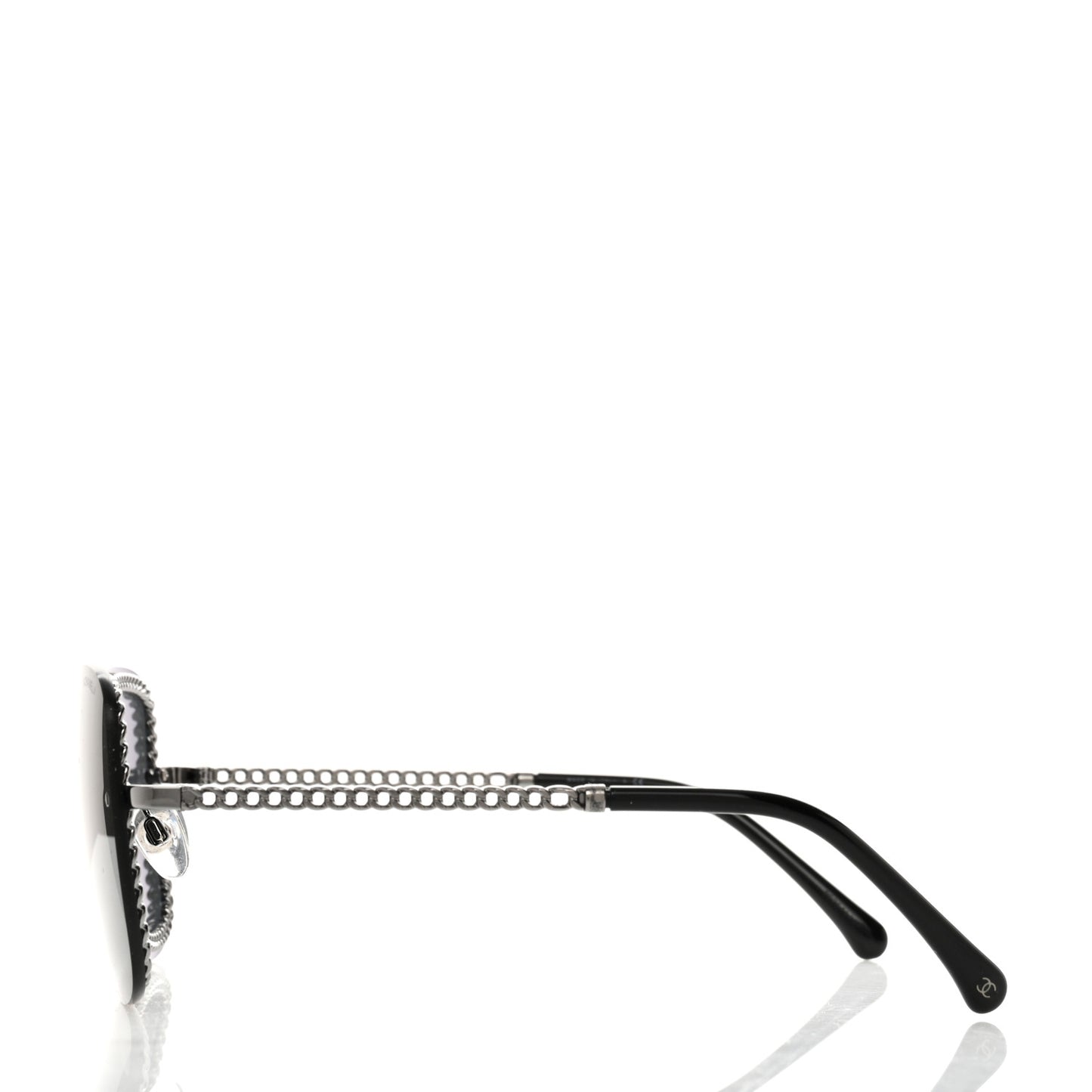 Chain Square Sunglasses 4244 Black