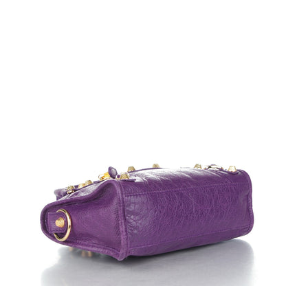 Balenciaga Agneau Giant 12 Gold Hardware Mini City Ultraviolet 4 of 7