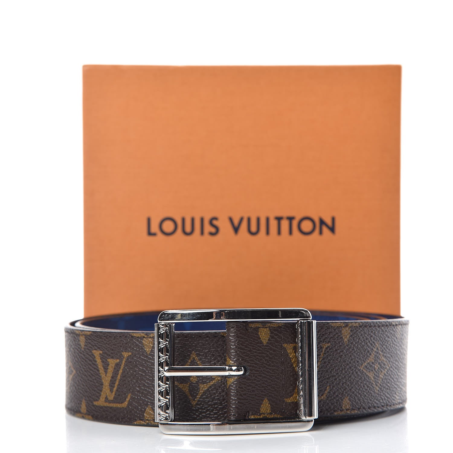 Louis Vuitton Monogram 40mm Reverso Belt 100 40 Pacific Blue 7 of 7