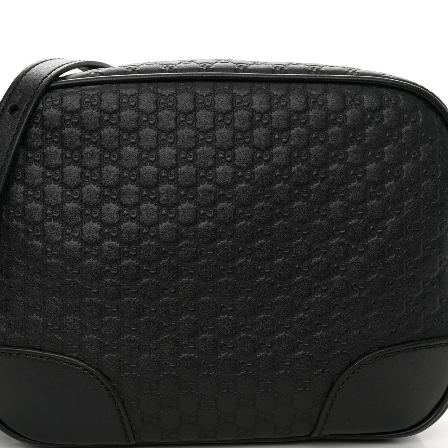 Microguccissima Mini Bree Messenger Bag Black