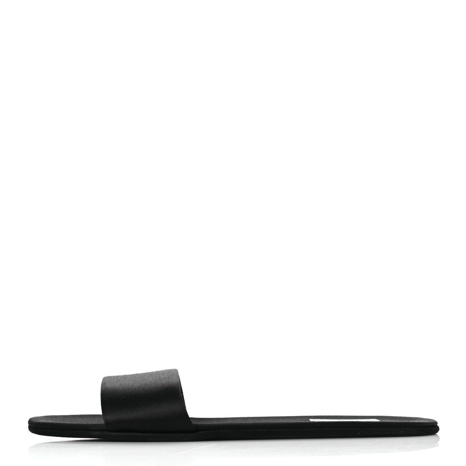 Prada Satin Travel Slide Sandals M 37.5 38.5 Black 1 of 8