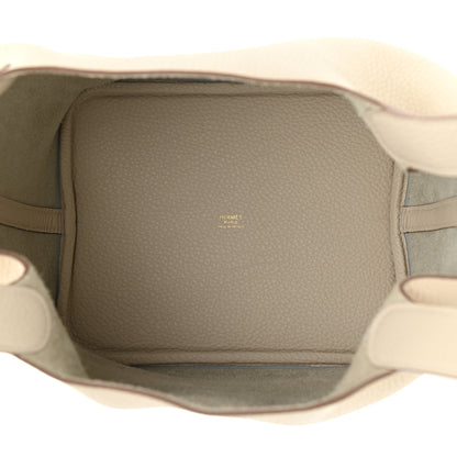 Hermes Taurillon Clemence Picotin Lock 22 MM Craie 5 of 12