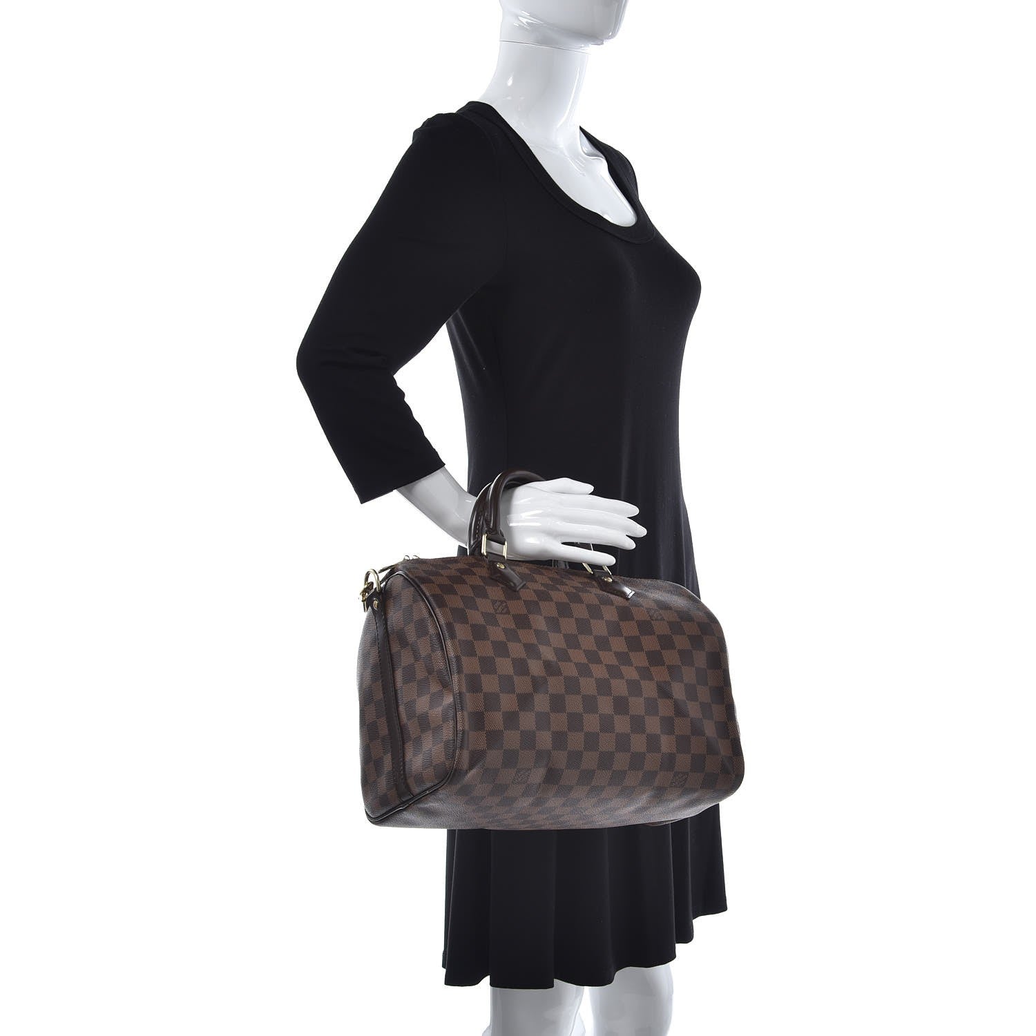 Louis Vuitton Damier Ebene Speedy Bandouliere 30 2 of 8