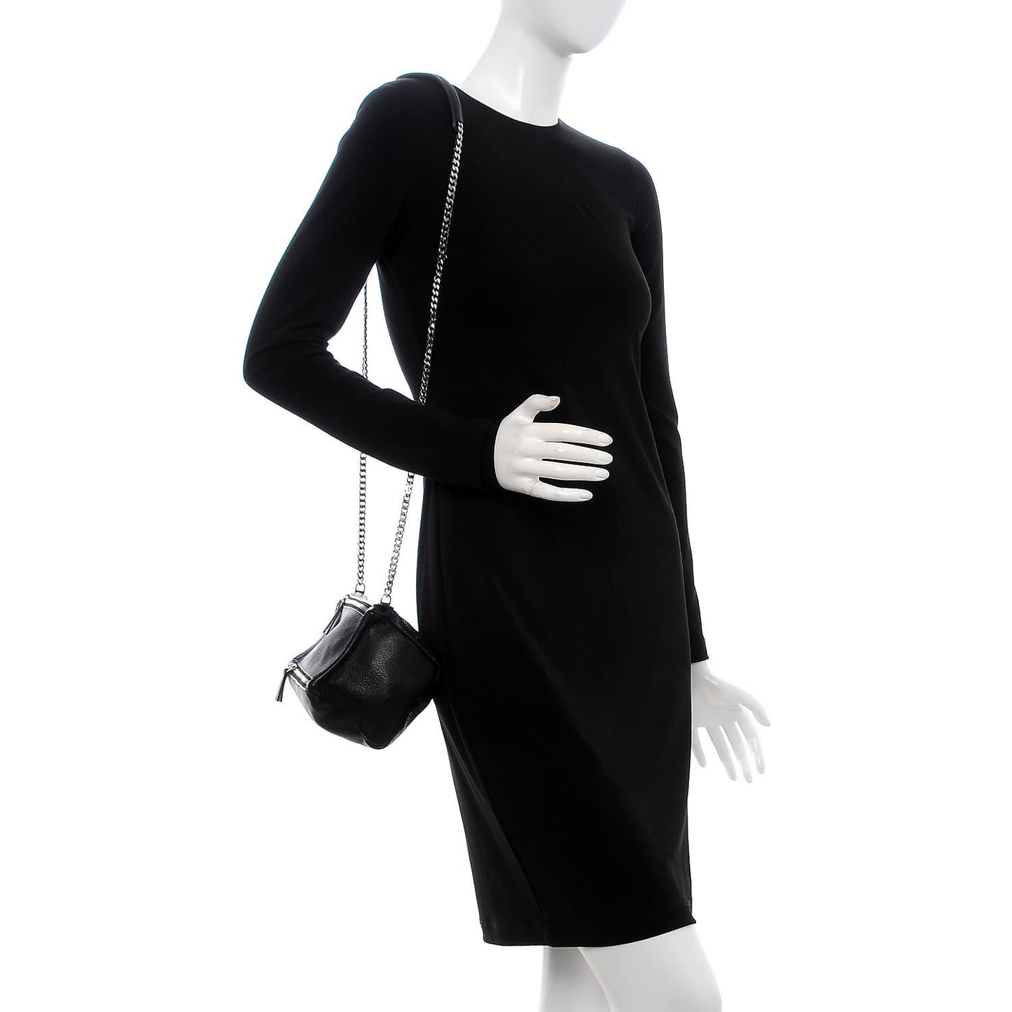 Sugar Goatskin Mini Chain Pandora Black