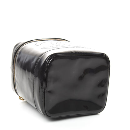 Chanel Patent Vanity Cosmetic Case Black 4 of 12