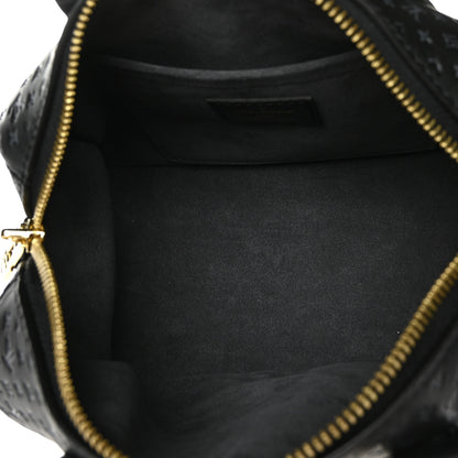 Louis Vuitton Calfskin Nanogram Embossed Speedy 20 Black 5 of 8