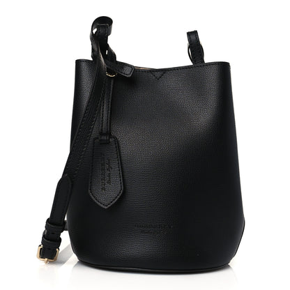 Burberry London Grainy Calfskin Small Lorne Bucket Crossbody Black 1 of 9