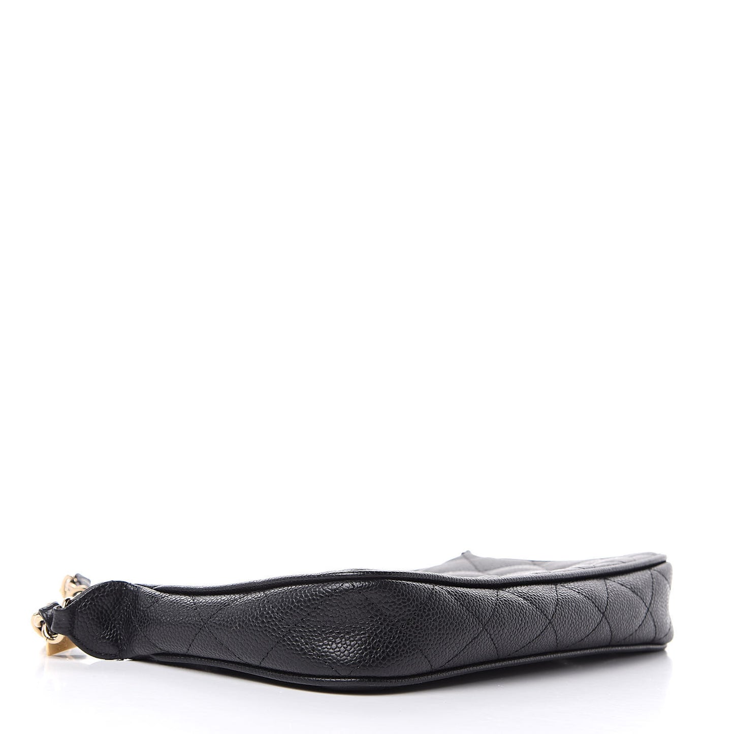 Caviar Quilted CC Shoulder Bag Black