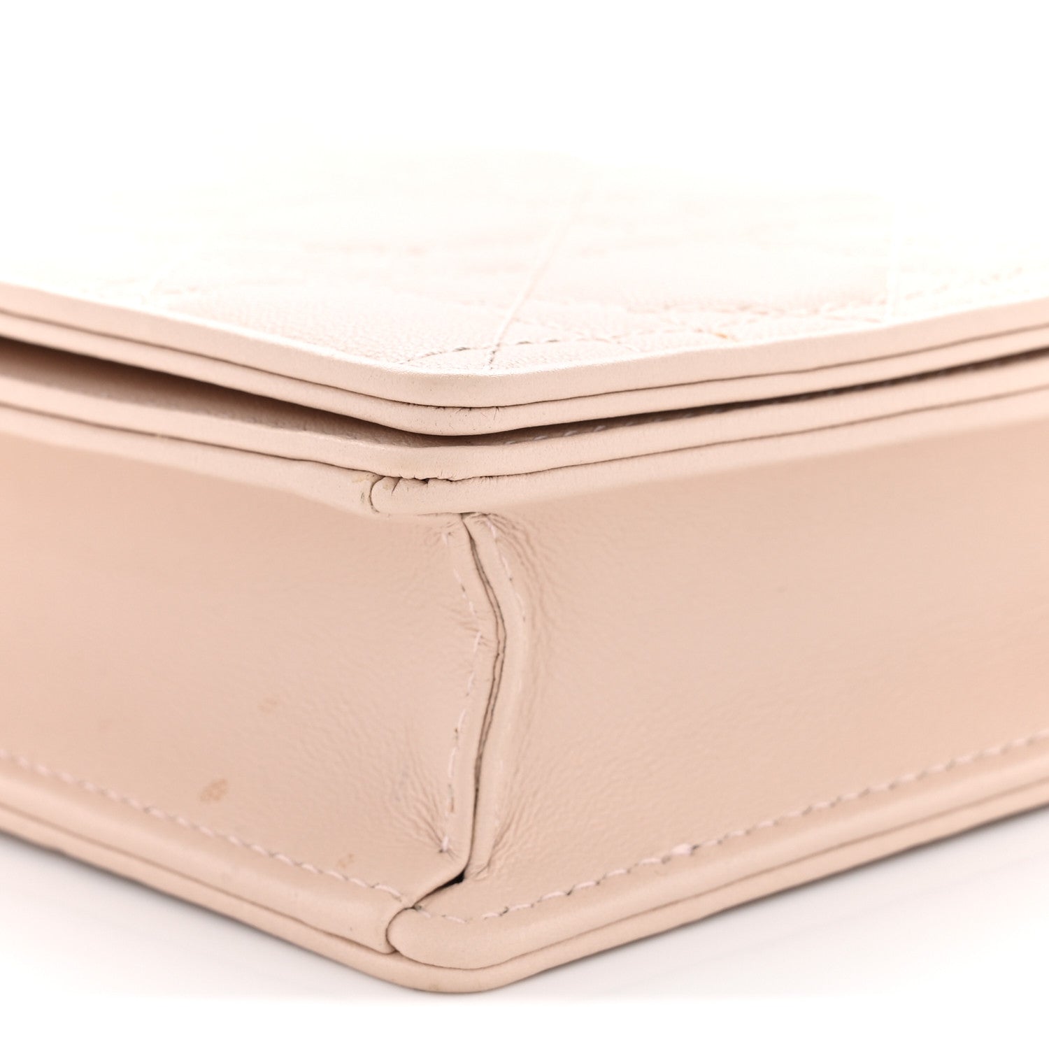 Christian Dior Lambskin Cannage Lady Dior Pouch Pink 11 of 14