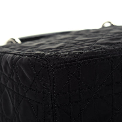 Christian Dior Nylon Cannage Medium Lady Dior Black 14 of 19