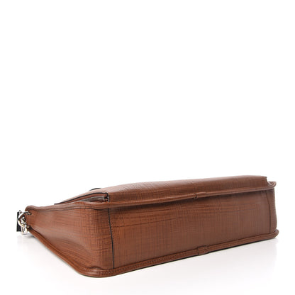 Loewe Textured Calfskin Wide Briefcase Tan 5 of 11