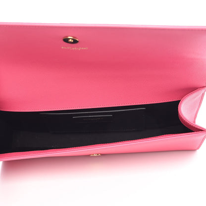 Saint Laurent Grain De Poudre Classic Monogram Clutch Lipstick Fuchsia 5 of 10