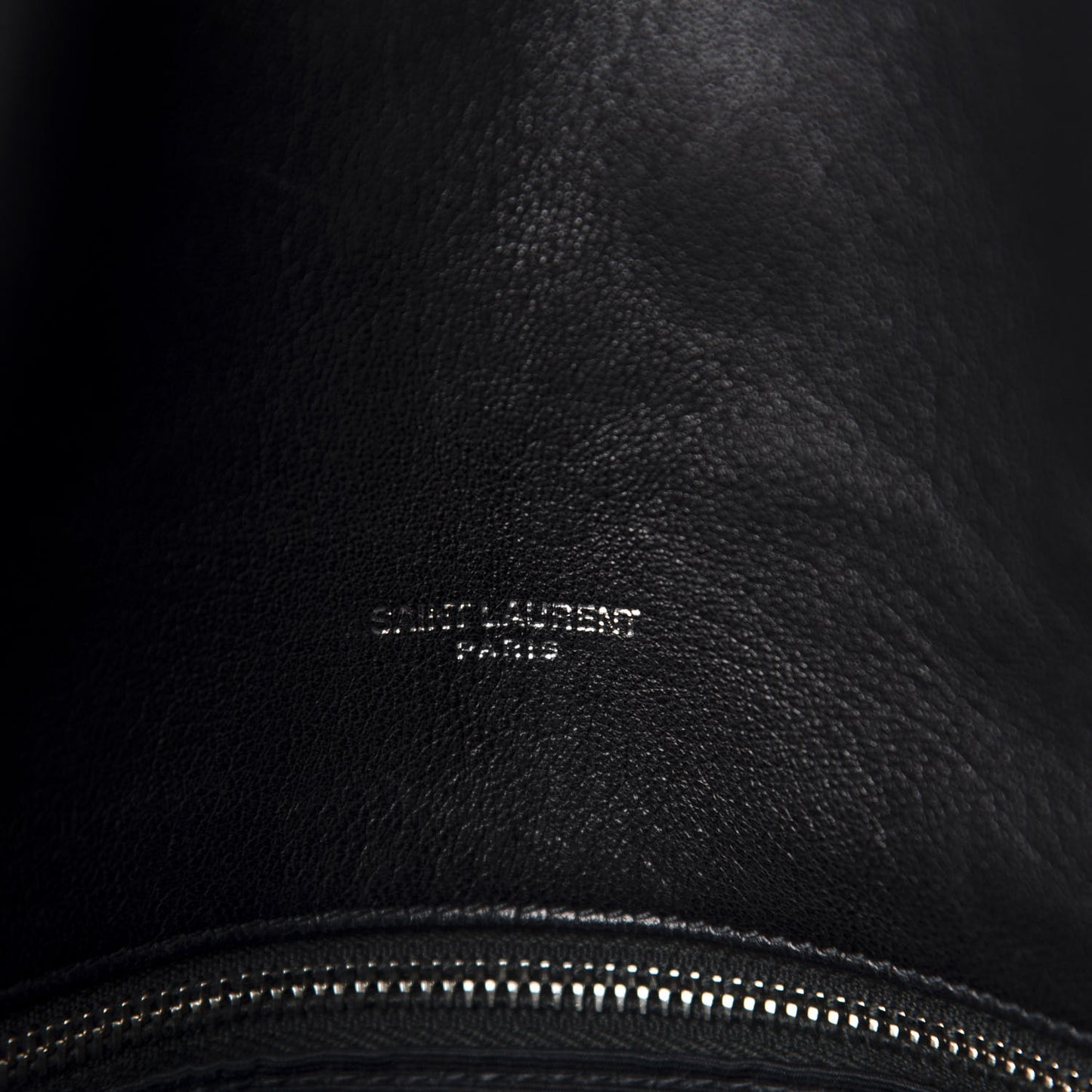 Lambskin Quilted Medium Loulou Puffer Monogram Chain Satchel Black