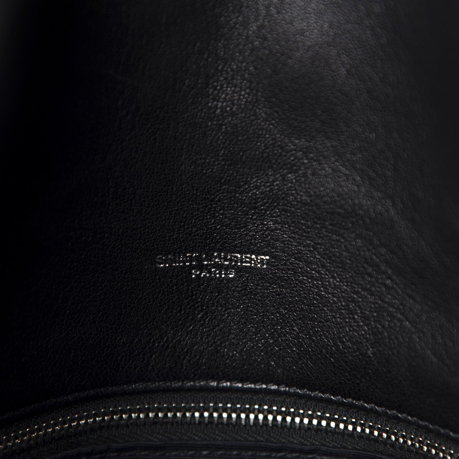 Saint Laurent Lambskin Quilted Medium Loulou Puffer Monogram Chain Satchel Black 9 of 11