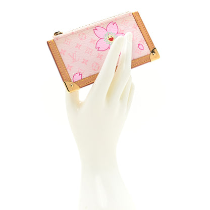 Louis Vuitton Monogram Cherry Blossom Key Pouch Pink 2 of 10