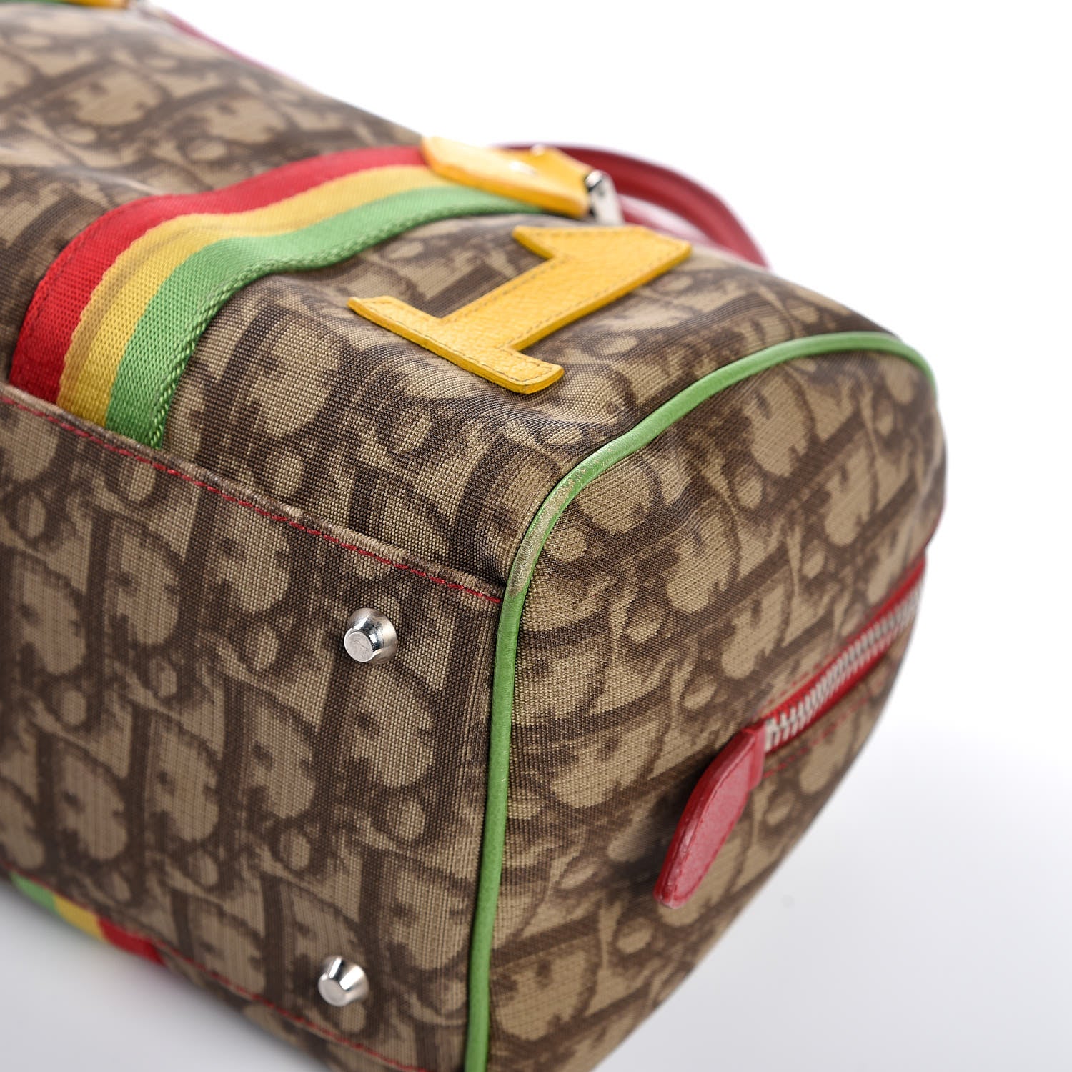 Christian Dior Monogram Rasta Boston Beige 17 of 18