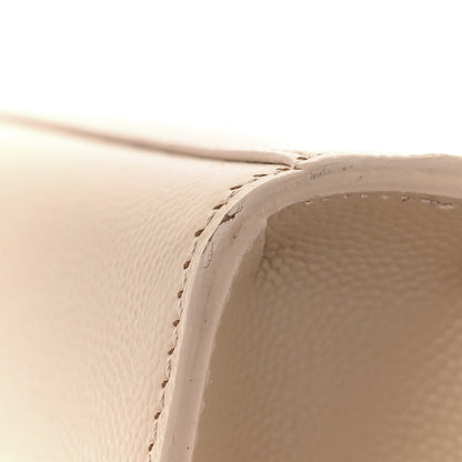 Saint Laurent Grain De Poudre Small Monogram Kate Satchel Nude Powder 16 of 16