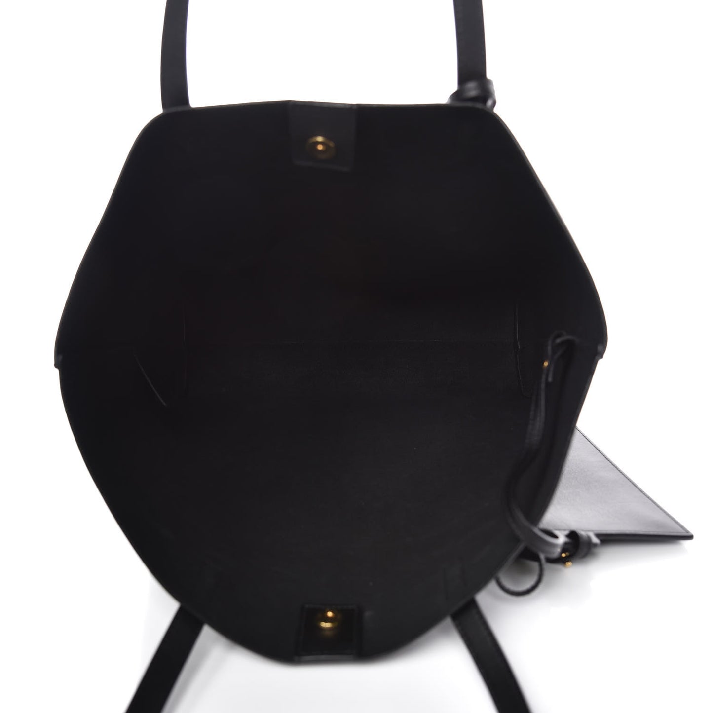 Calfskin Medium Shopping Tote Black