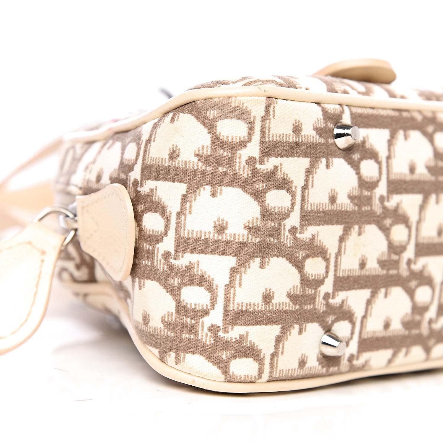 Christian Dior Monogram Vintage Flowers Small Bowler Beige 10 of 12
