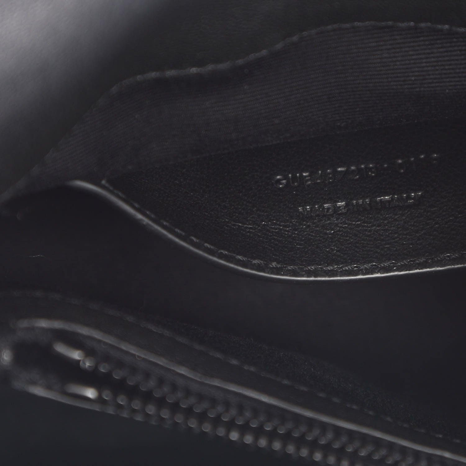Saint Laurent Sheepskin Matelasse Chevron Monogram Medium College Bag Black 7 of 9