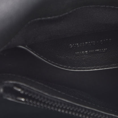 Saint Laurent Sheepskin Matelasse Chevron Monogram Medium College Bag Black 7 of 9