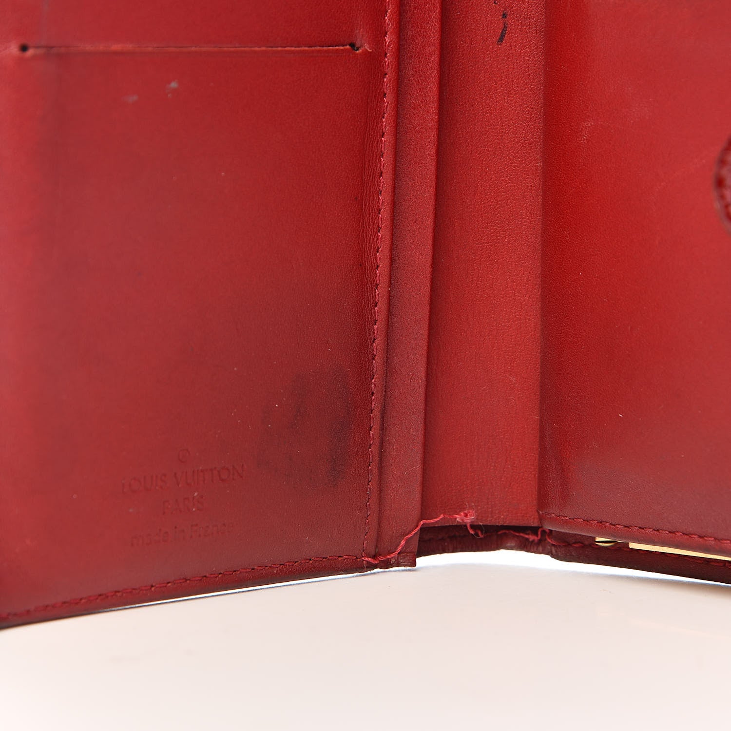 Louis Vuitton Vernis French Purse Wallet Pomme d'Amour 7 of 15