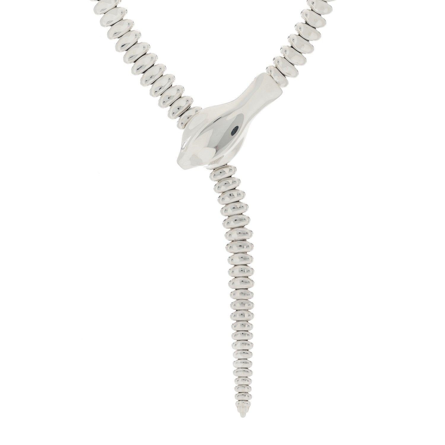 Tiffany Sterling Silver Elsa Peretti Snake Necklace 1 of 6
