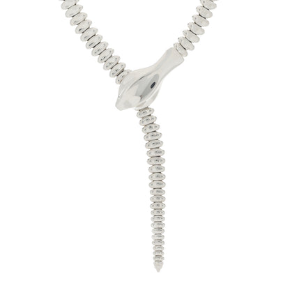 Tiffany Sterling Silver Elsa Peretti Snake Necklace 1 of 6
