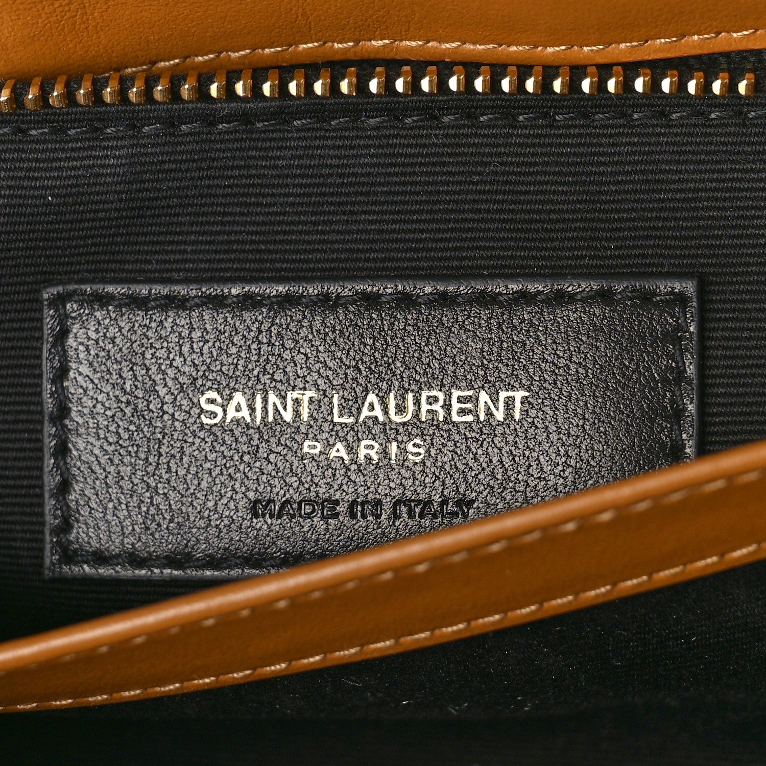 Saint Laurent Calfskin Y Quilted Monogram Toy Loulou Crossbody Bag Dark Natural 6 of 9