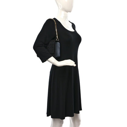 Givenchy Canvas Woven Embroidered Small 4G Bag With Chain Black 2 of 10