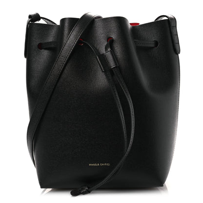 Mansur Gavriel Calfskin Mini Bucket Bag Black Flamma 1 of 10