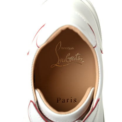 Christian Louboutin Calfskin Patent Vieirissima Flat Sneakers 36.5 White Loubi 7 of 12