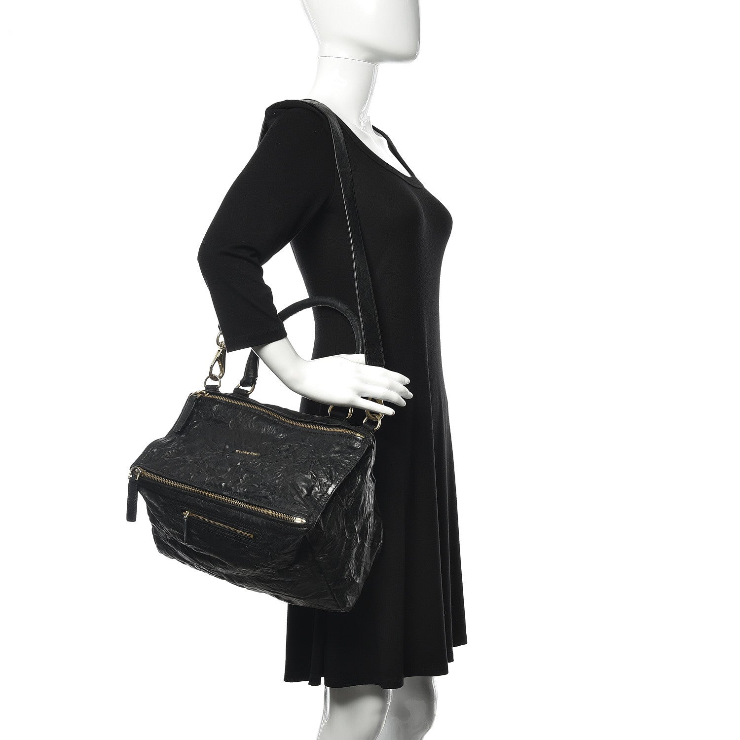 Givenchy Tumbled Sheepskin Medium Pandora Black 2 of 9
