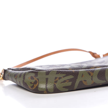 Louis Vuitton Monogram Graffiti Pochette Accessories Kaki 8 of 10