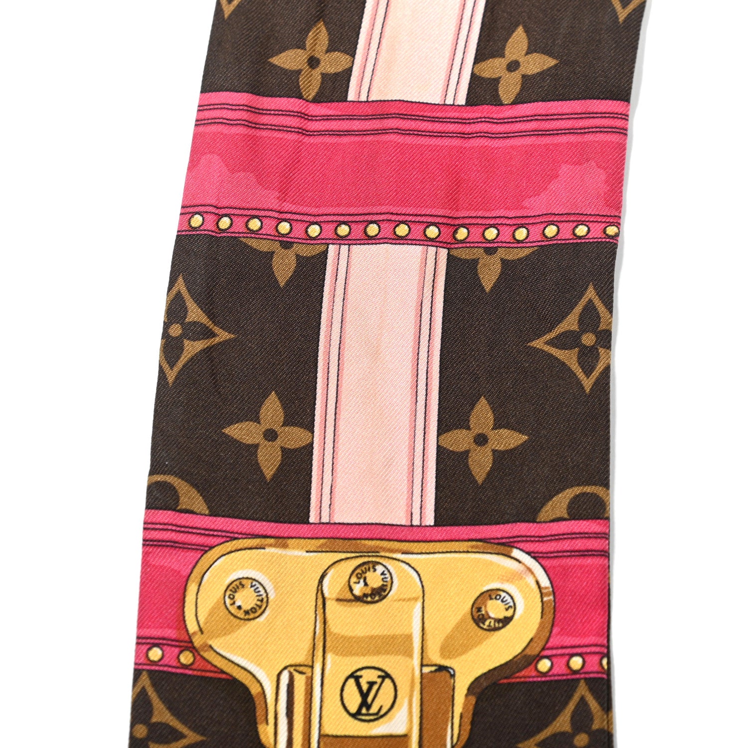 Louis Vuitton Silk Monogram Summer Trunks Bandeau Brown 5 of 10