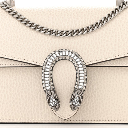 Gucci Dollar Calfskin Crystal Mini Dionysus Top Handle Bag Mystic White 7 of 9