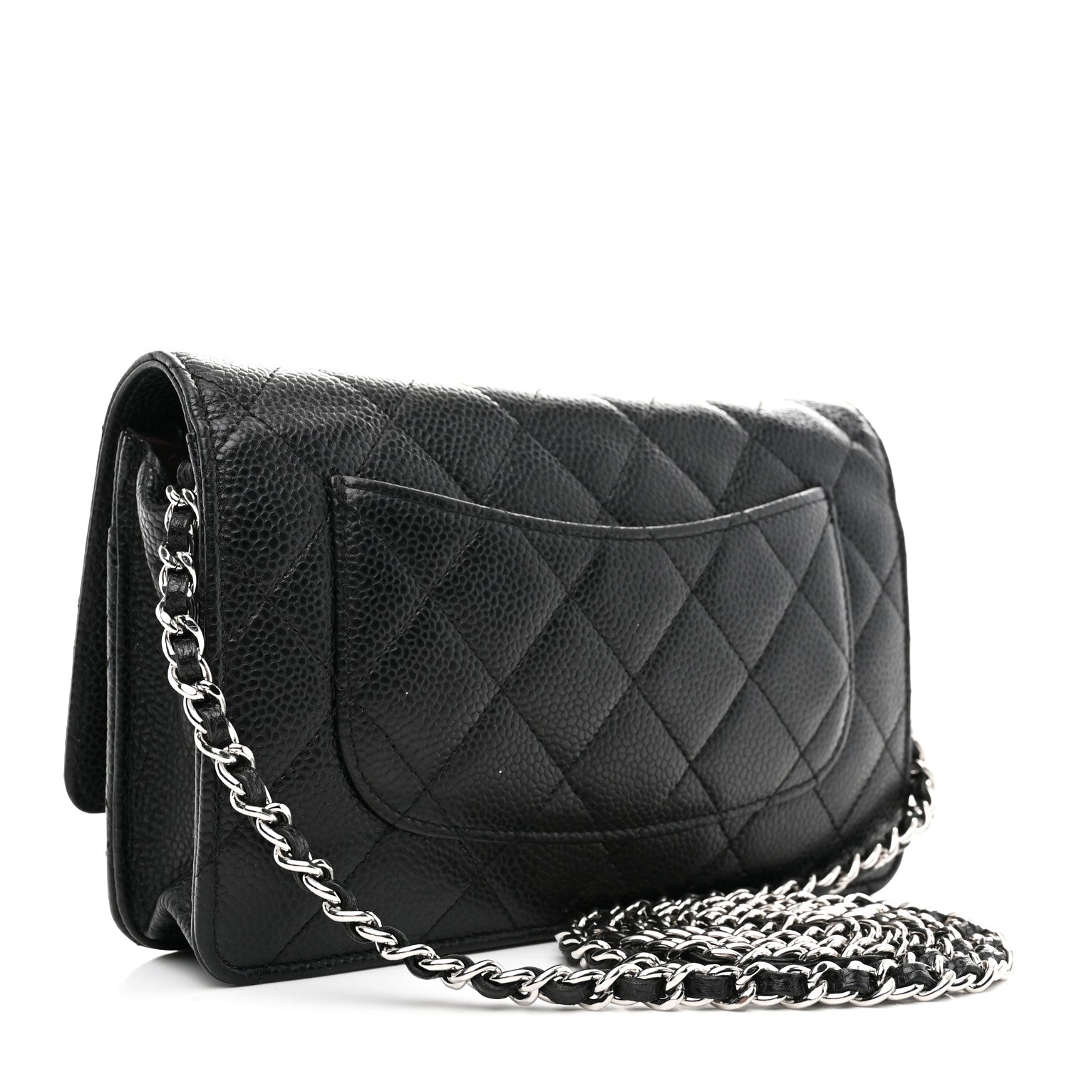 Chanel Caviar Quilted Wallet on Chain WOC Black 3 of 12