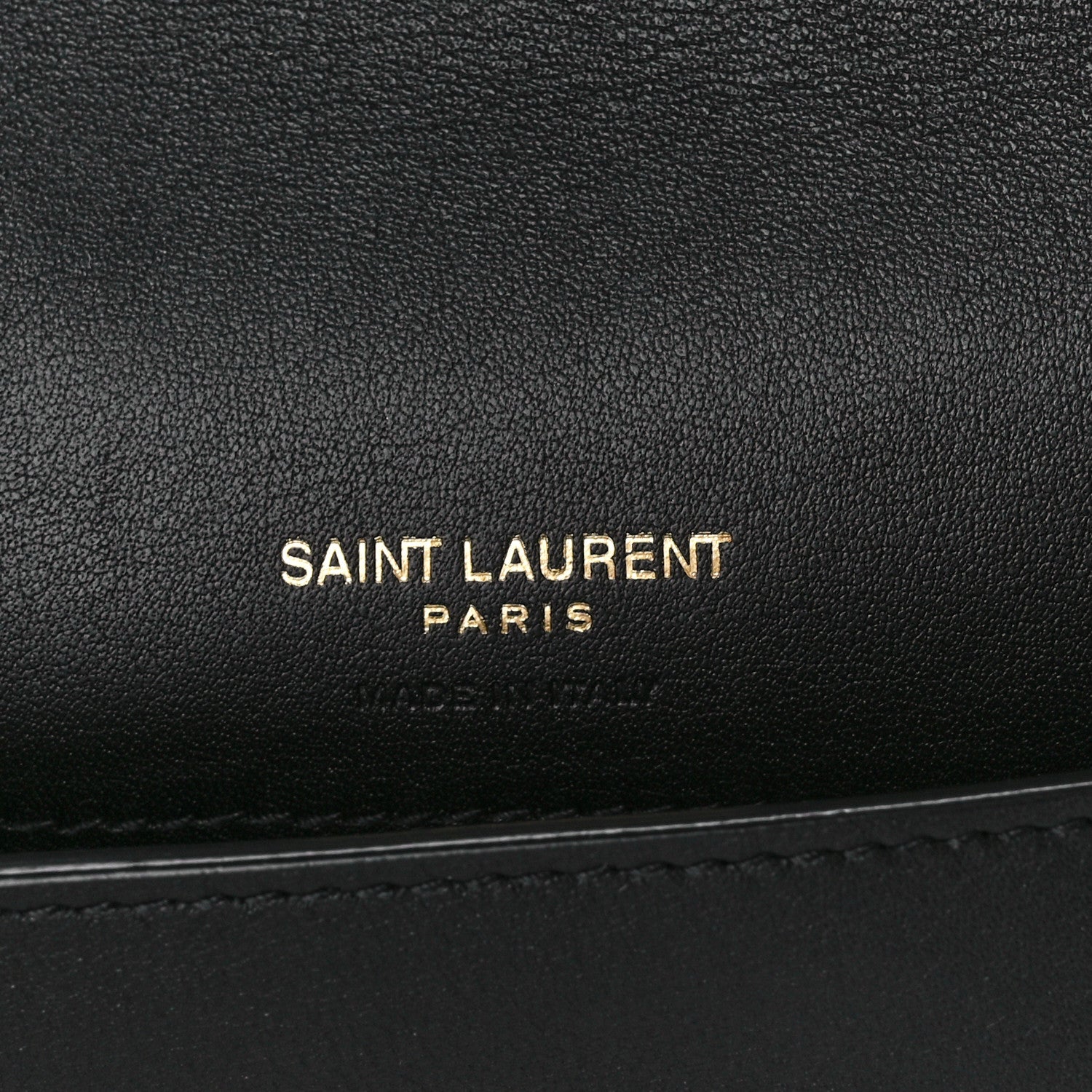 Saint Laurent Canvas Striped Phone Holder Crossbody Beige Black 6 of 10