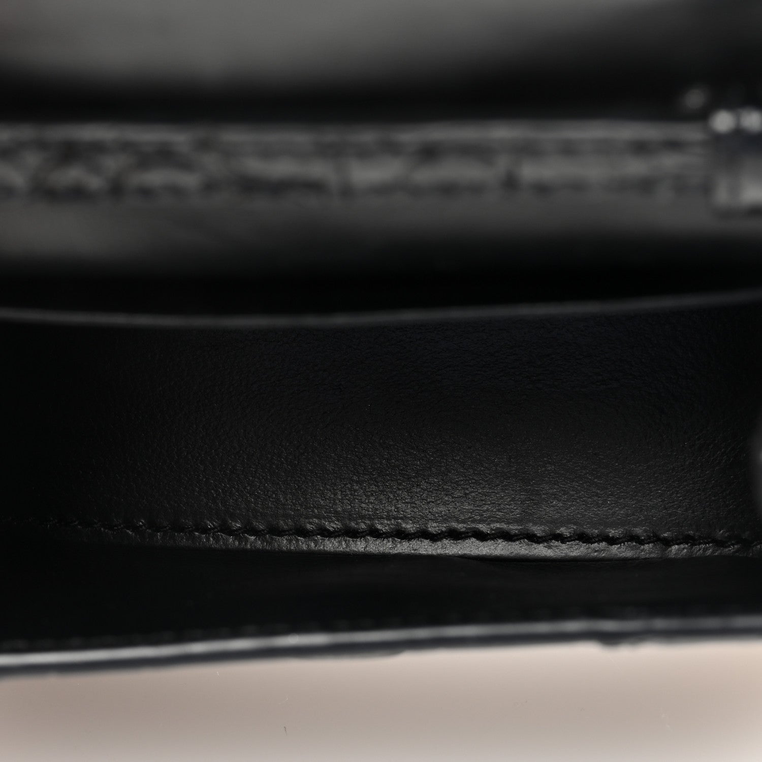 Balenciaga Shiny Calfskin Monochrome Crocodile Embossed Hourglass Top Handle Bag Mini Black 5 of 9