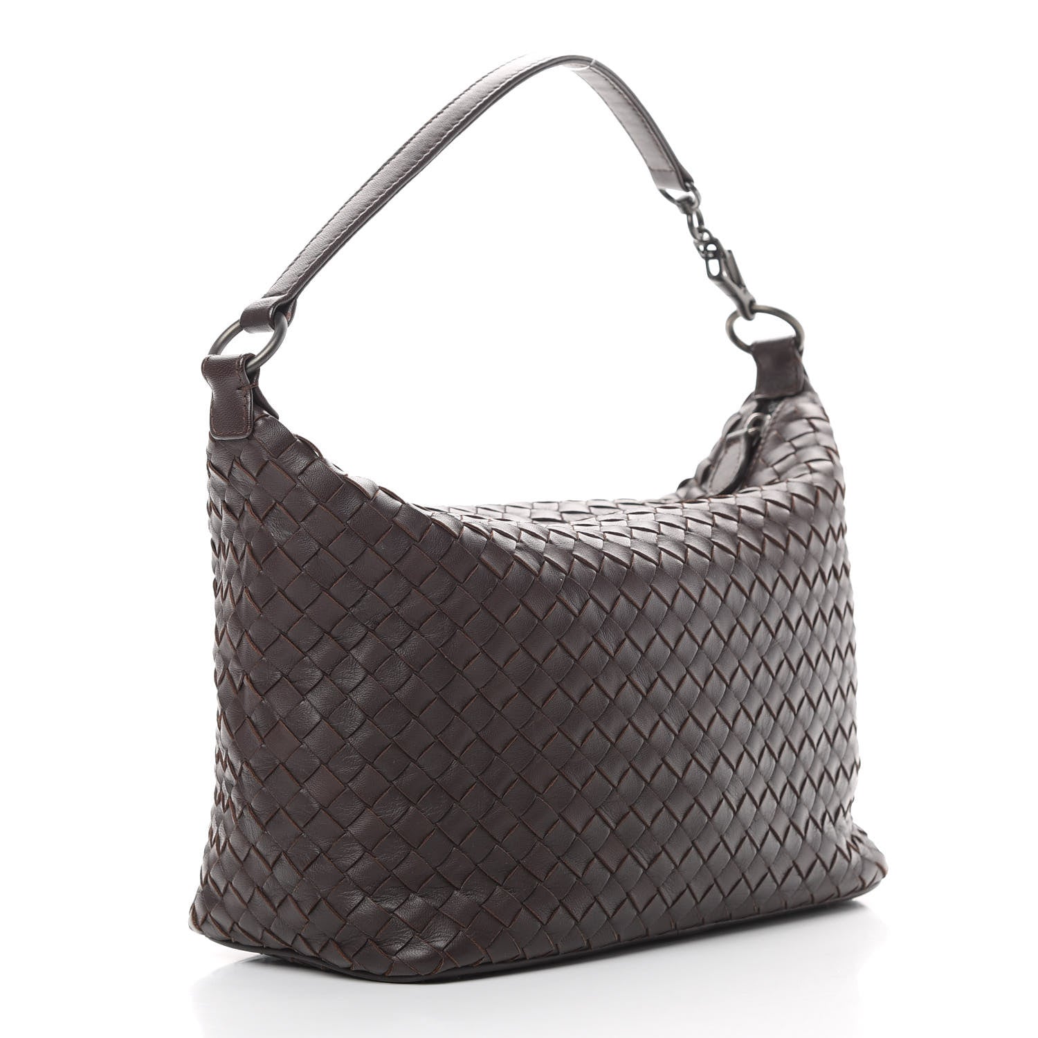 Bottega Veneta Nappa Intrecciato Small Shoulder Bag Ebano 3 of 10