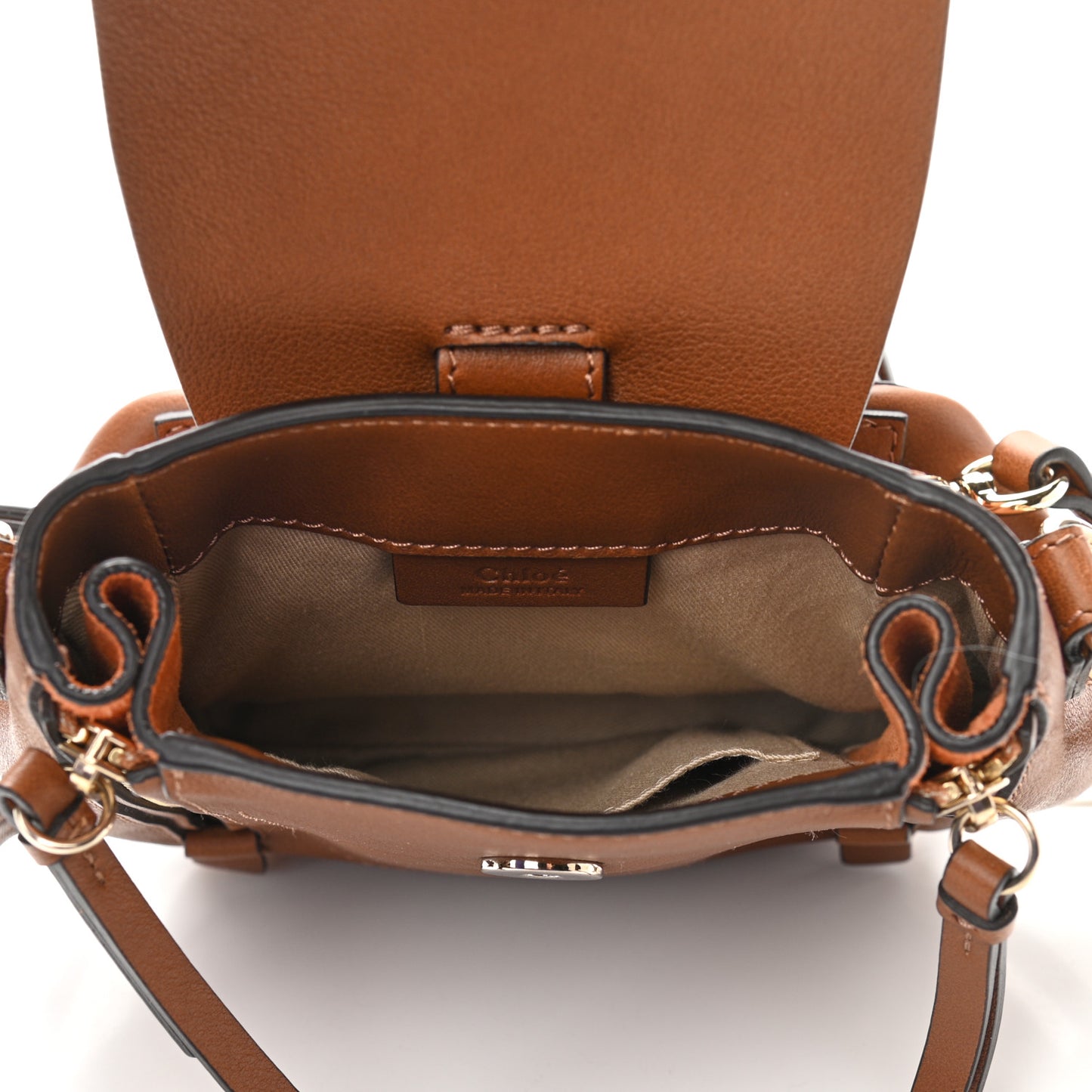 Suede Calfskin Mini Faye Backpack Tan