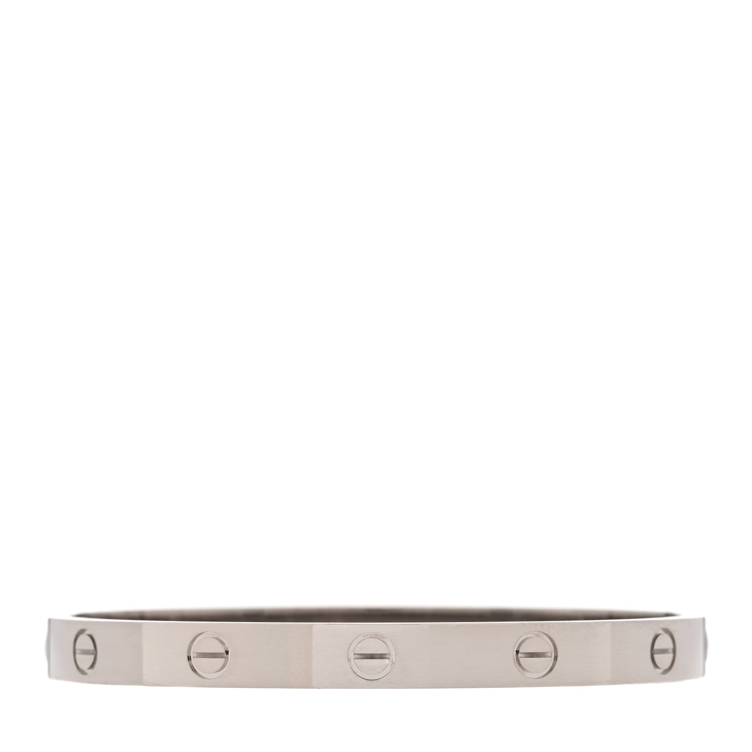 Cartier 18K White Gold LOVE Bracelet 18 1 of 7