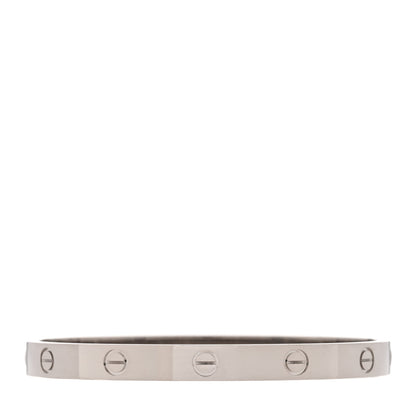 Cartier 18K White Gold LOVE Bracelet 18 1 of 7